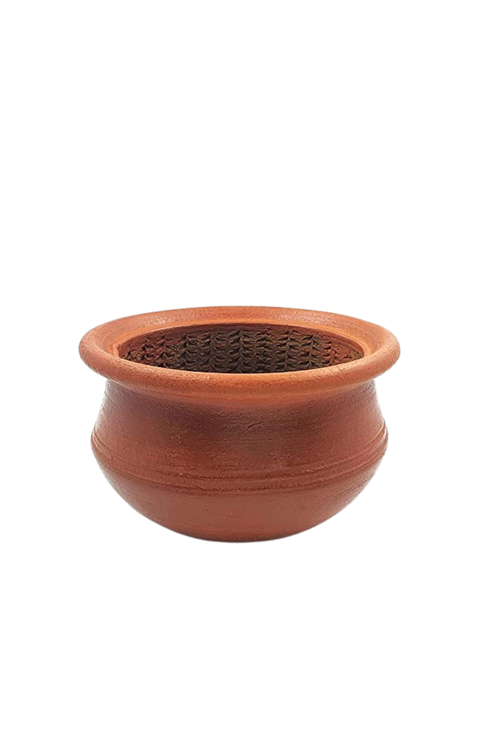 Handcrafted earthen keerai chatti made from natural clay, 100% Natural and Non-Toxic.