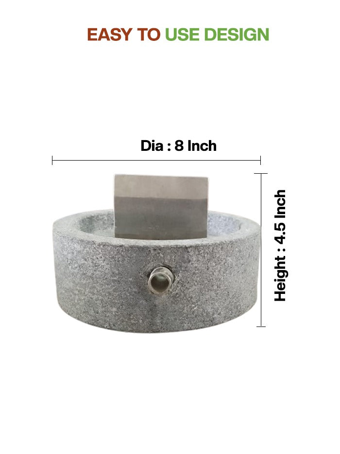 Detailed View of the coconut product dimention like mortar dia and height.