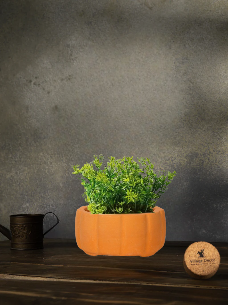 Terracotta Round Shape Bonsai Planter pot, great for adding earthy tones to indoor and garden spaces.