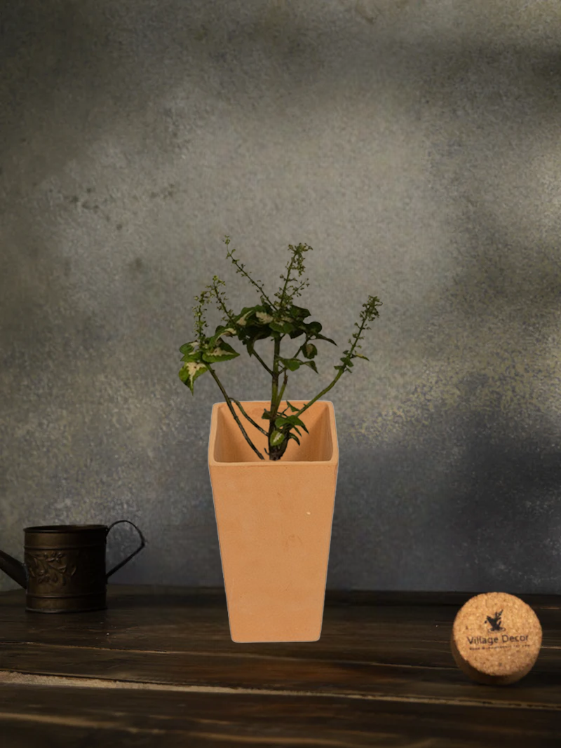 Terracotta Flower Planter pot, great for adding earthy tones to indoor and garden spaces.
