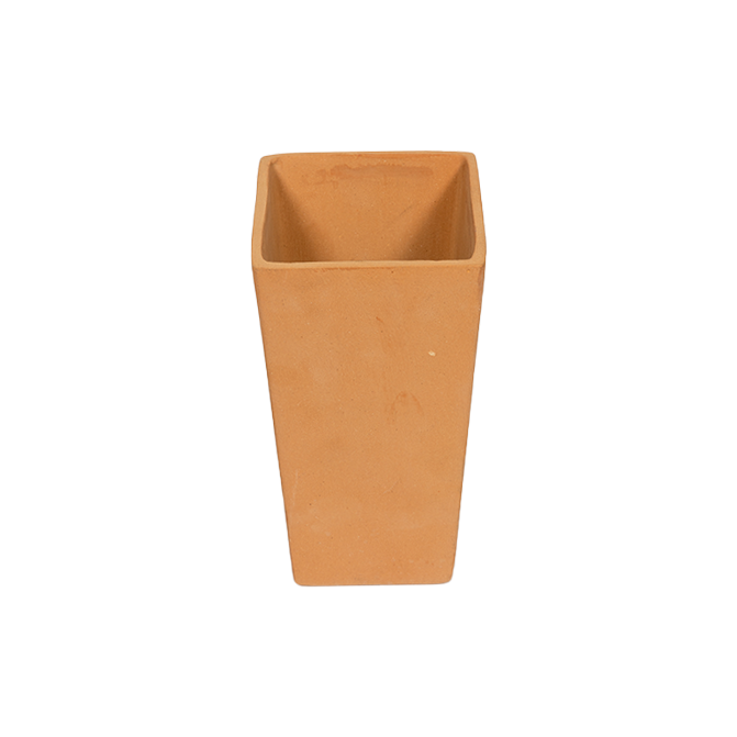 Terracotta Planter pot white background view—perfect flower pot for indoor and garden spaces with a natural terracotta finish.