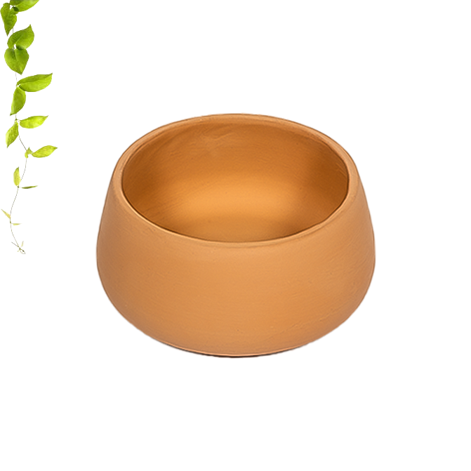 Terracotta Bowl shape Flower Pot - 6 Inch