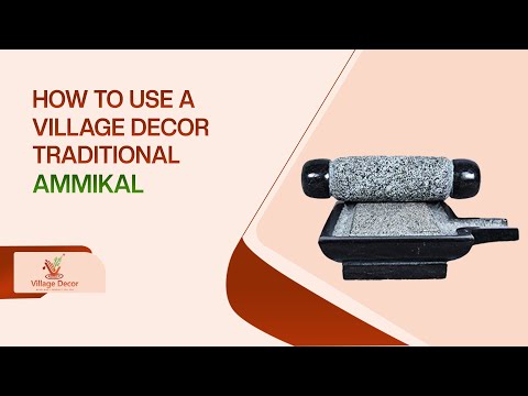 How to use Village Decor traditional Silbatta – stone grinder tutorial with product demo and usage tips.