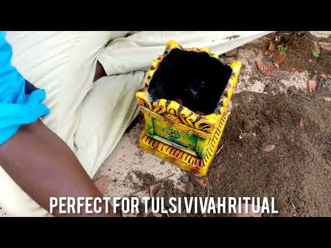 Unboxing Village Decor Terracotta Tulsi Pot.