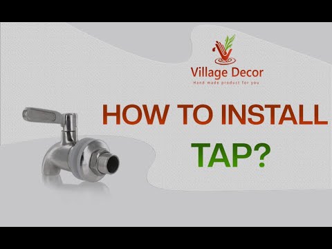 Installing Stainlless Steel Tap in Clay Water Pot.