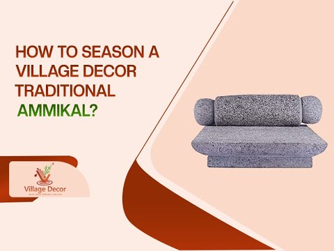 Handmade Traditional Silbatta seasoning Steps.