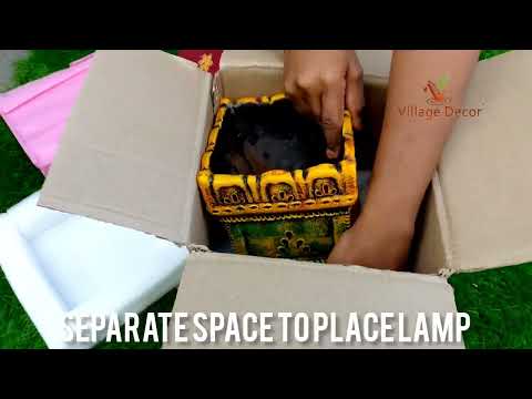 Unboxing Village Decor Terracotta Tulsi Pot.