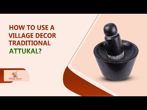 How to use Village Decor traditional Attukal – stone grinder tutorial with product demo and usage tips.