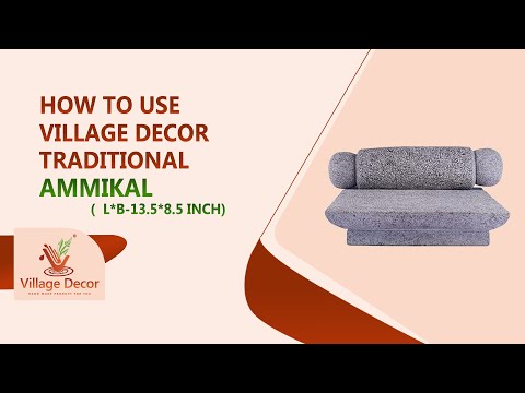 Using Village Decor Handmade Silbatta