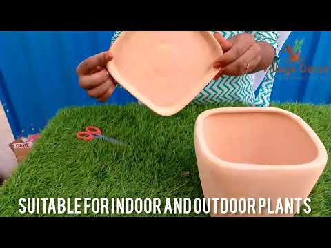 Terracotta flower pot unboxing and planting.
