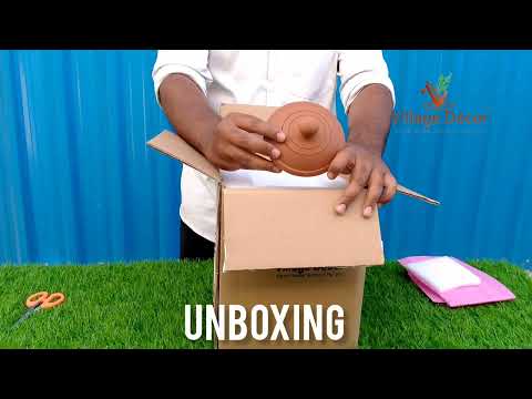 Unboxing Village Decor Handmade Terracotta Clay Water Jug
