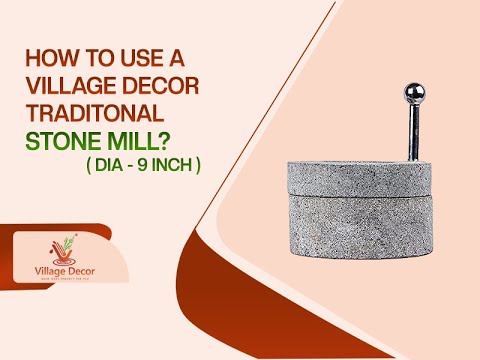 How to use Village Decor traditional Atta Chakki– stone grinder tutorial with product demo and usage tips.