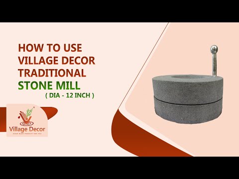 How to use Village Decor traditional Atta Chakki– stone grinder tutorial with product demo and usage tips.