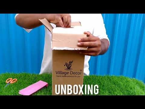 Unboxing Village Decor Terracotta Cly Water Bottle.