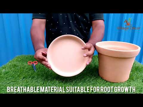 Unboxing Villagedecor Handmade Terracotta Cone Shape Planter.