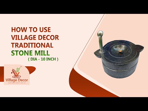 How to use Village Decor traditional Atta Chakki– stone grinder tutorial with product demo and usage tips.
