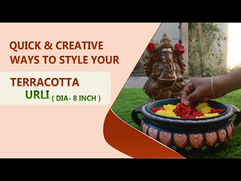 Different Ways of using Terracotta Handpainted urli.