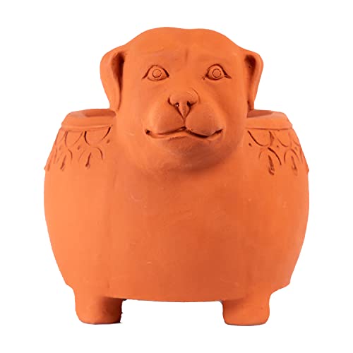 Terracotta Dog Shape Planter Indoor / Outdoor