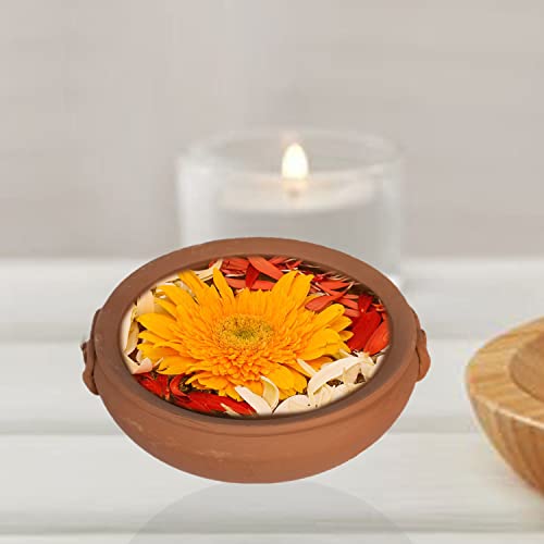 Terracotta Decorative Flower Pot Urli -8 inch