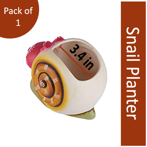 Terracotta Money Plant Snail Planter