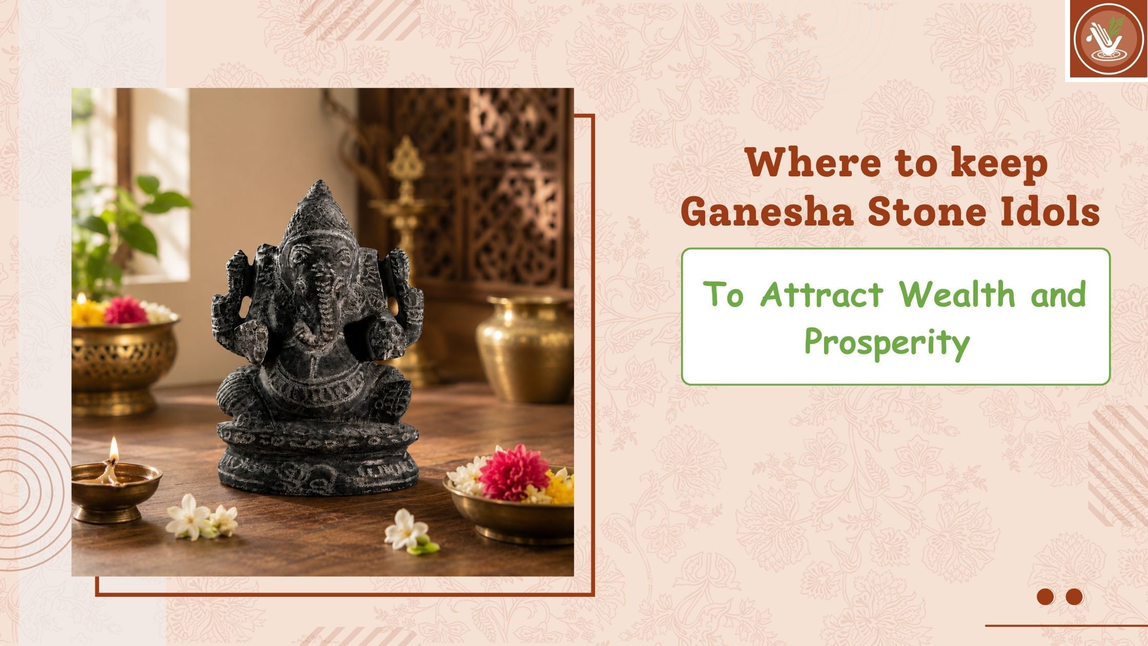 Ganesha stone idol vastu direction to keep at home