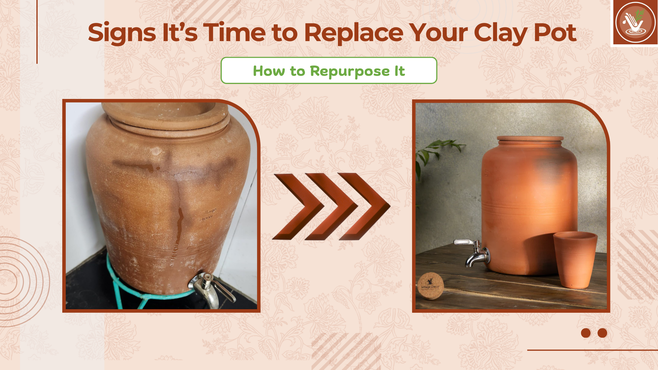 signs to replace your clay water pot