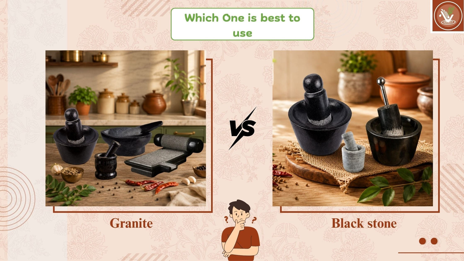 Granite Vs Black Stone Mortar and Pestle