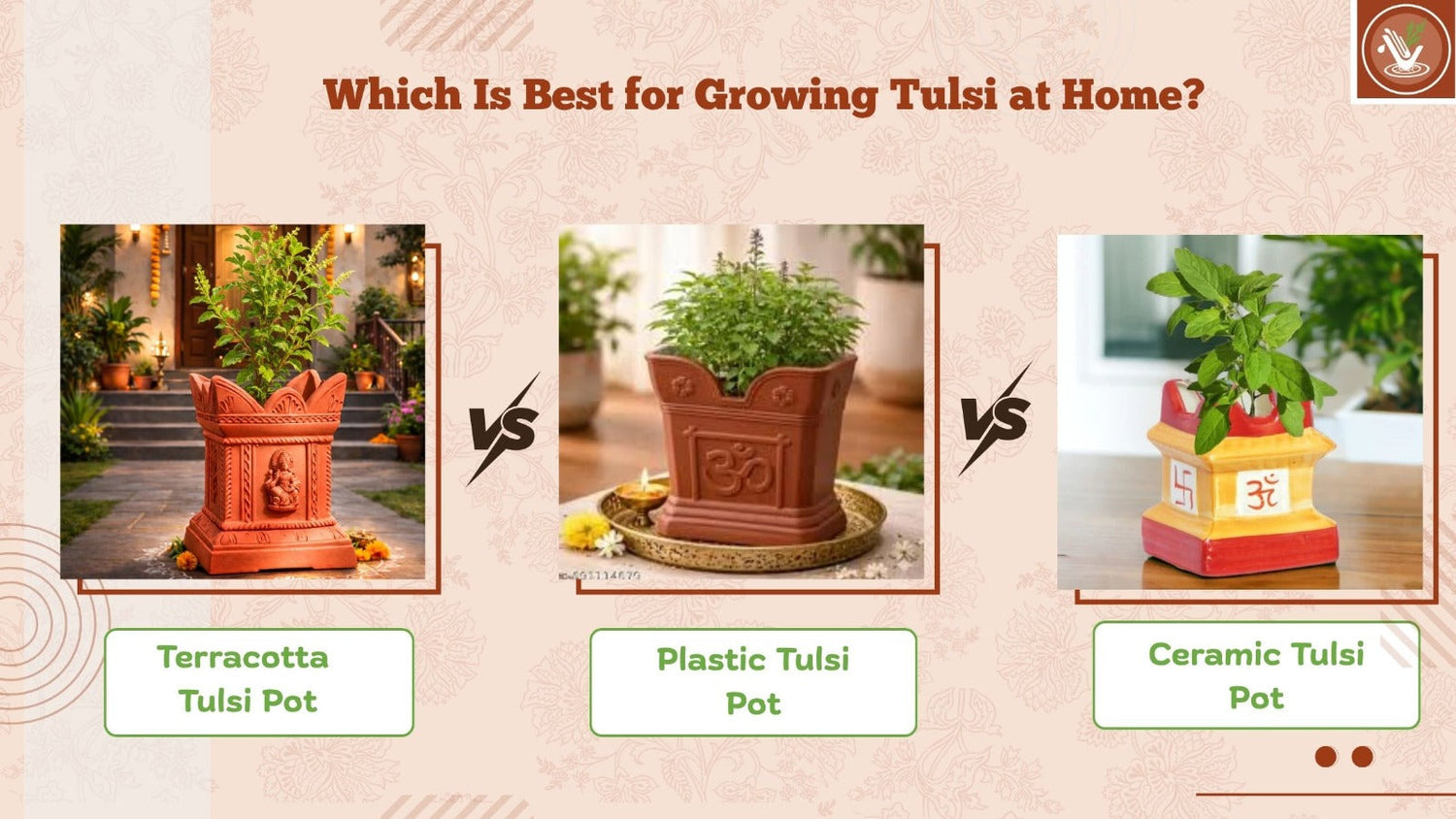 clay Tulsi Planter