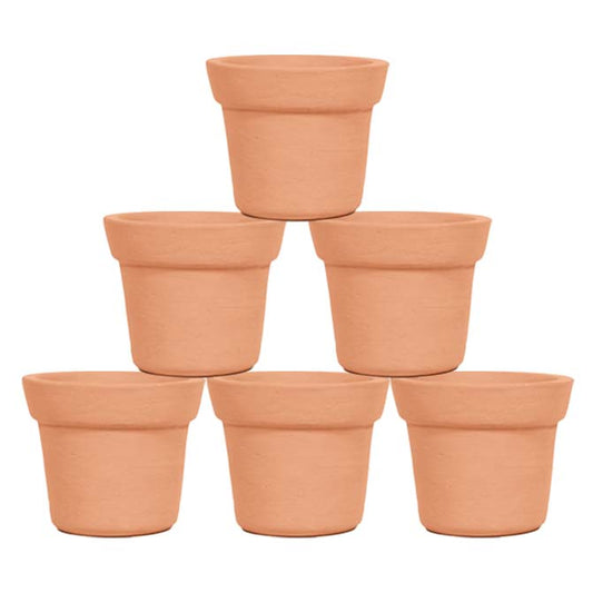 Terracotta Plant Container without Bottom Tray 4inch