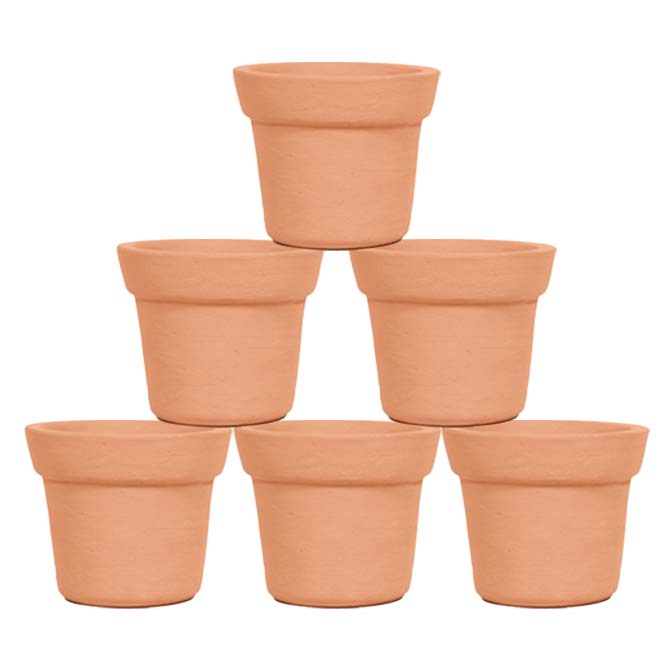 Terracotta Flower Pot without Bottom Tray 4inch