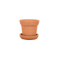 Terracotta Plant Container with Bottom Tray 4 Inch