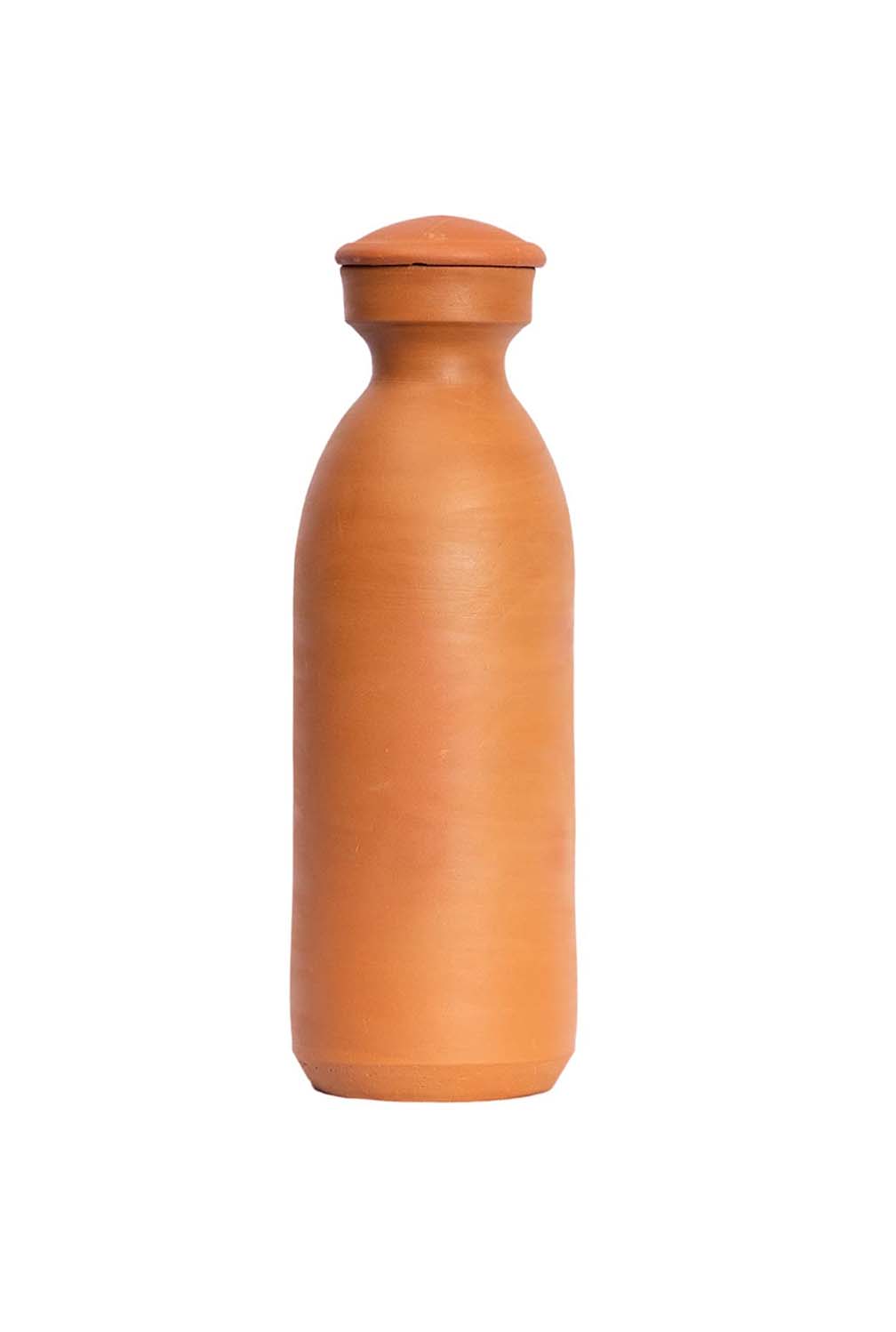 Village Decor Terracotta clay water bottle with lid (Pre-seasoned) 1000 ML