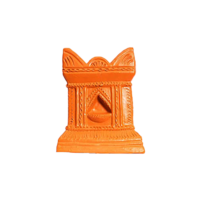 Terracotta Gardening Brindavan Tulsi Pot (B*H - 7*10 inch)