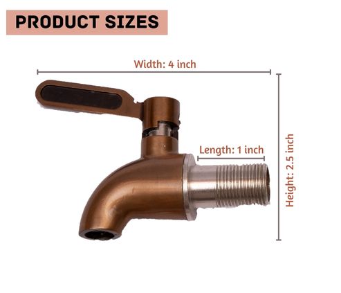 304 Grade Stainless Steel Tap 1 - Copper color
