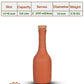 Terracotta Water Bottle with Wooden Cork (Pre-seasoned) - 800 ml