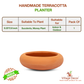 Terracotta Planter Container Bowl Shape Planter