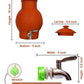 Earthen Clay Water Pot with Lid &tap (Pre-seasoned) -4000ml