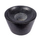 Black Stone Polished Attukal / mortar & pestle (B * H - 10 * 6 inch)