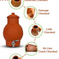 Earthen Clay Water Pot with Lid &tap (Pre-seasoned) -4000ml