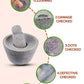 Black Stone Attukal / mortar & pestle (B * H - 12 * 7 inch)