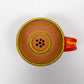 Hand Painted Terracota Incense Holder Red Color