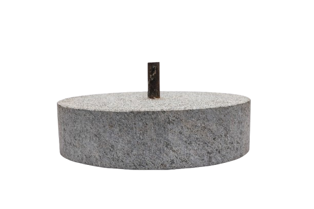 Black Stone Unpolished Stone Mill | Atta Chakki | Patthar Ki Chakki (12 inch)