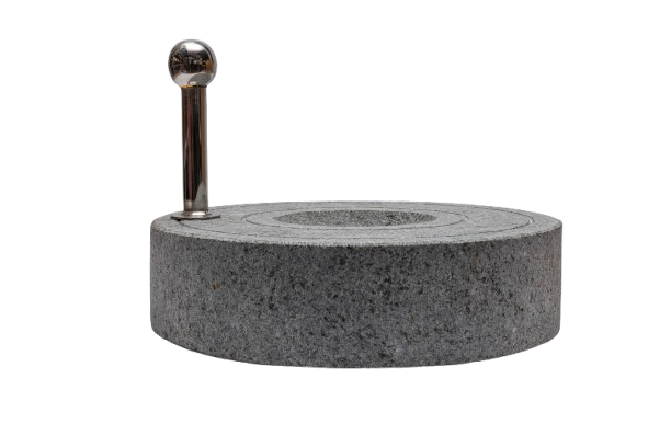 Black Stone Unpolished Stone Mill | Atta Chakki | Patthar Ki Chakki (12 inch)