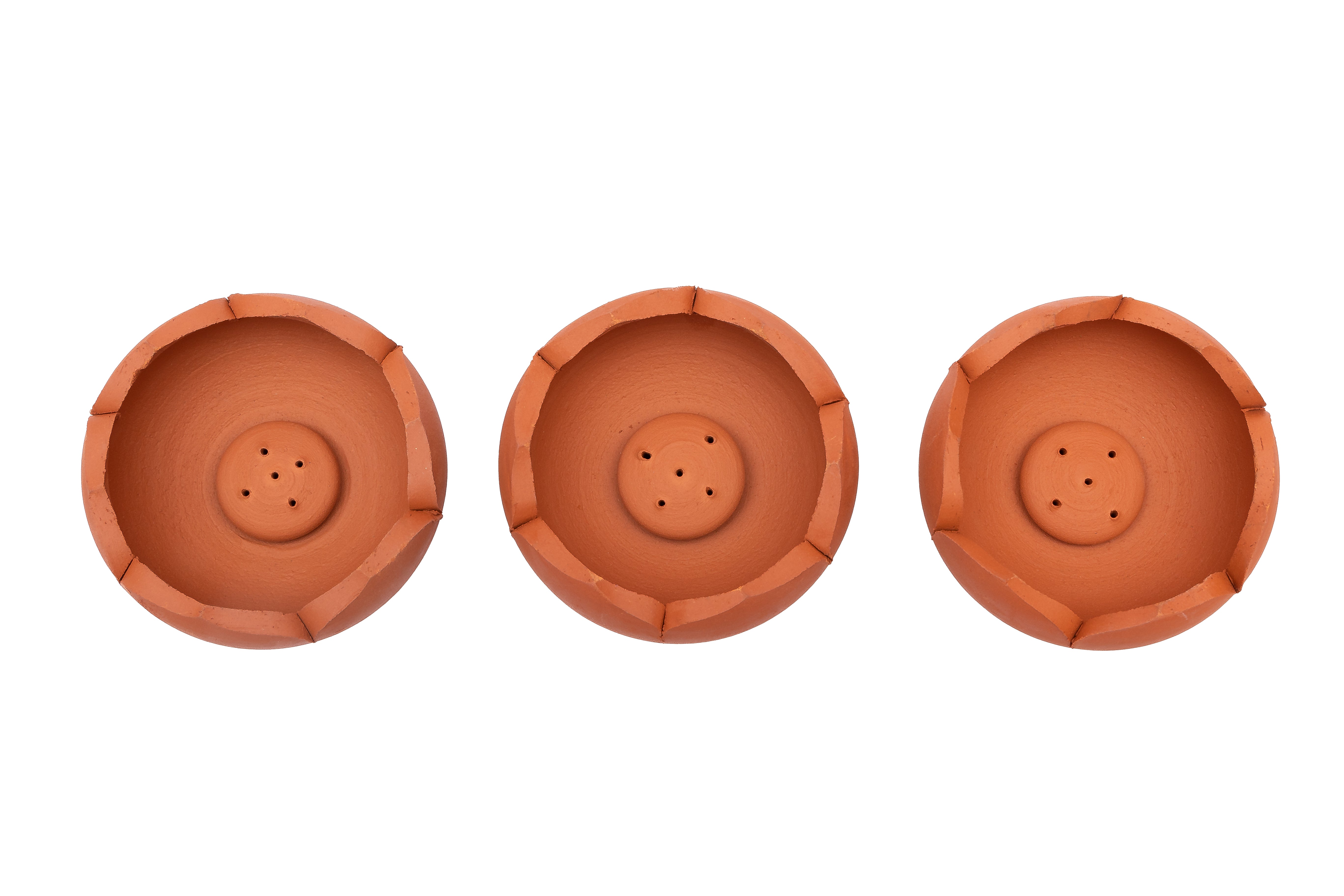 Terracotta agarbatti Stand / Vathi Stand, Incense Stick Holder (Pack of 3)