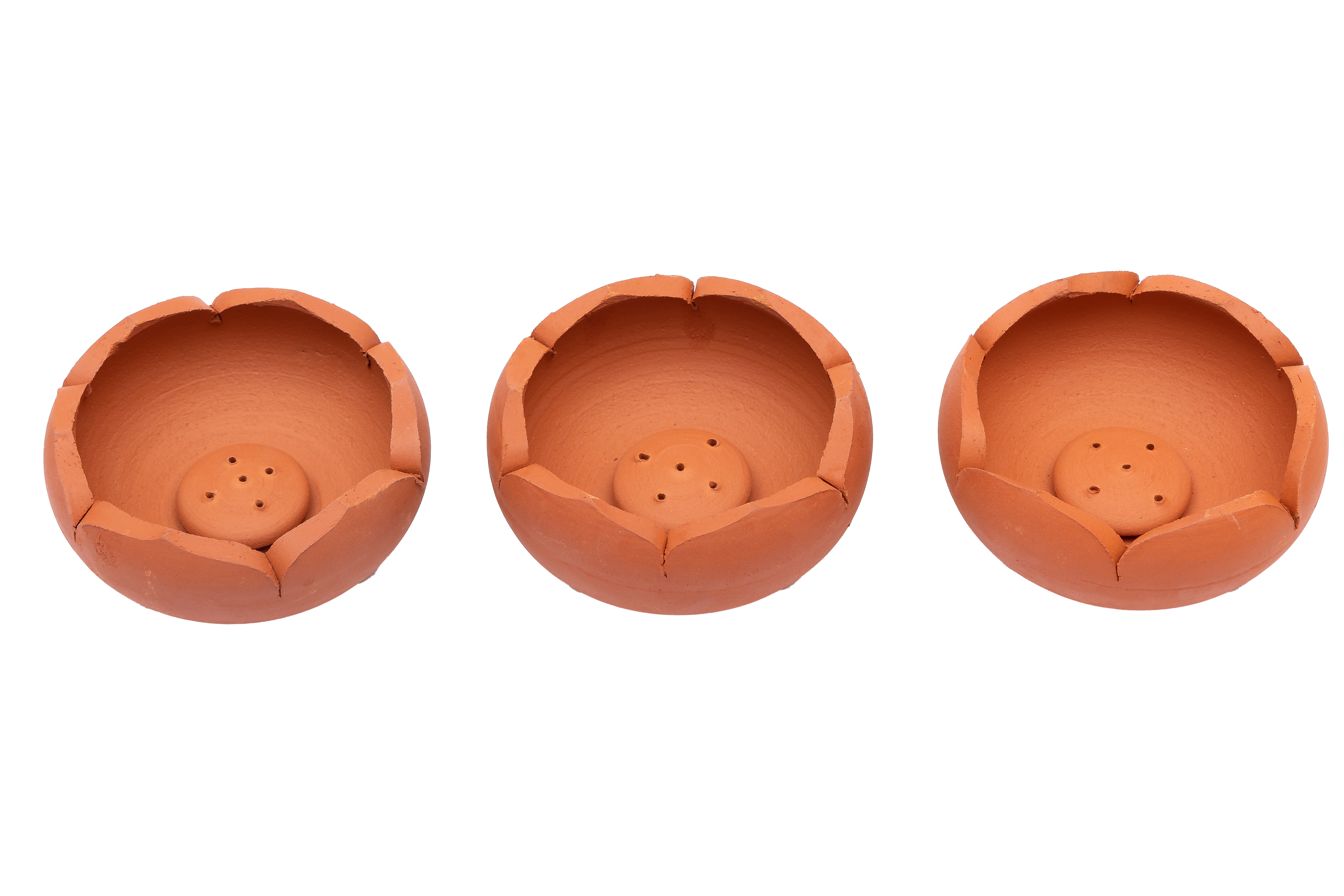 Terracotta agarbatti Stand / Vathi Stand, Incense Stick Holder (Pack of 3)