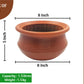 Clay Keerai Chetti | Spinach Masher Pot (Small(1.5 litres))