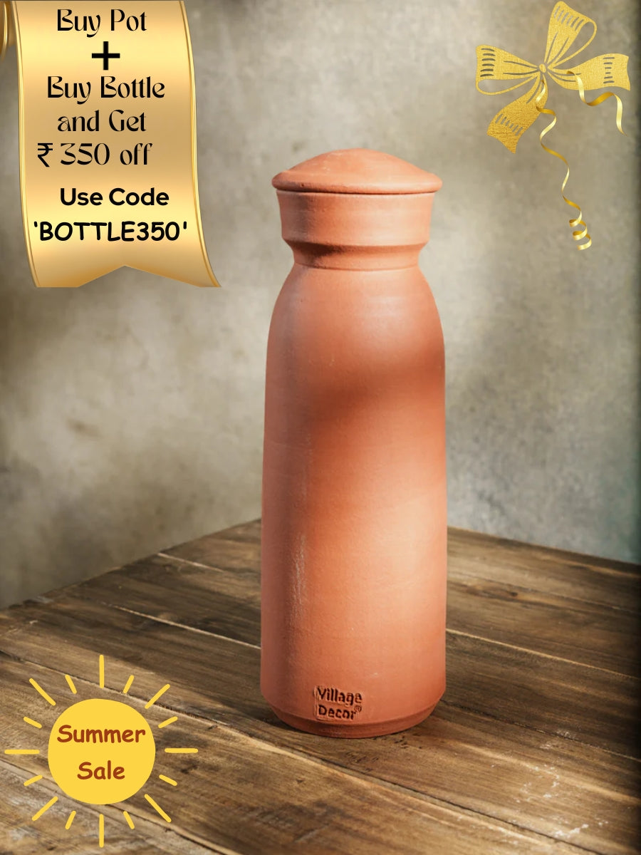 Summer Sale -  Clay Water Bottle