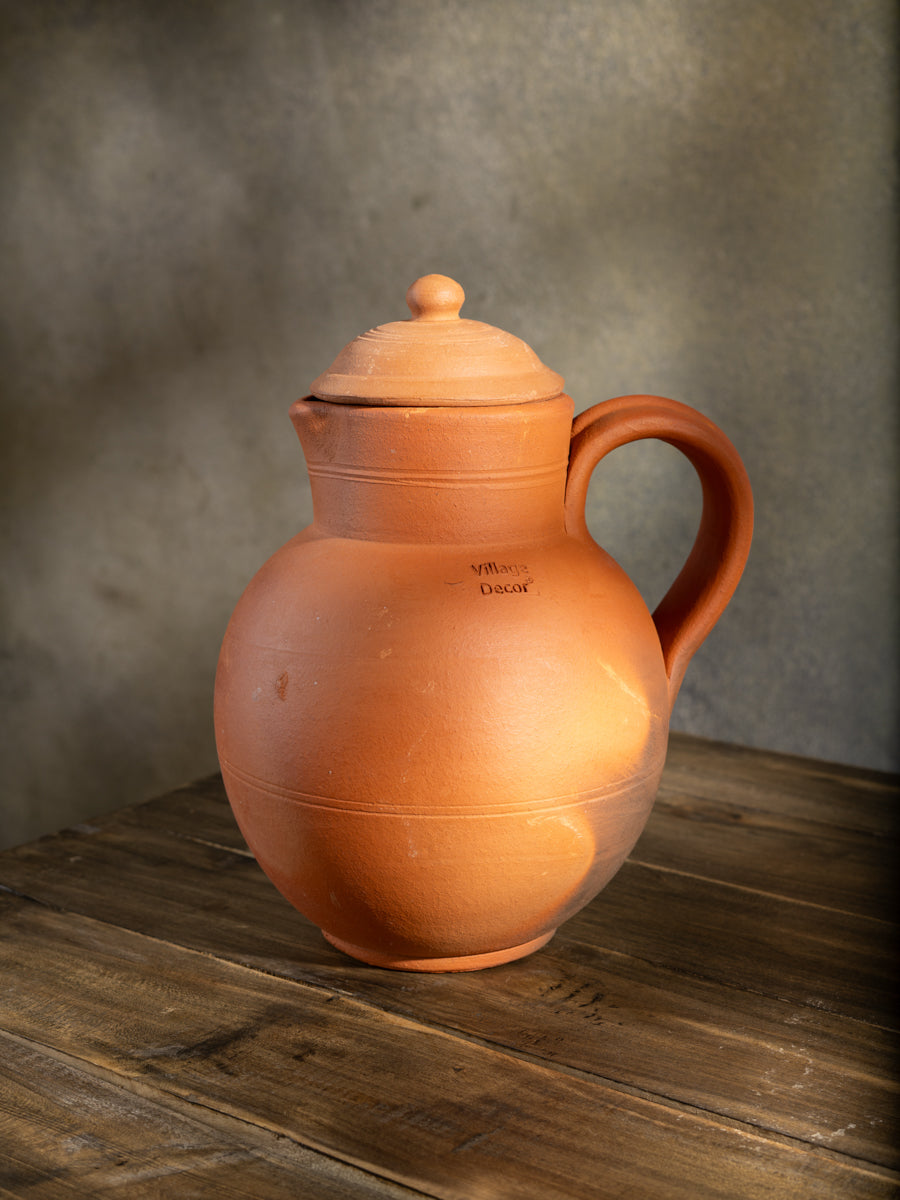 Terracotta clay Water jug -2000 ml (Pre-seasoned)