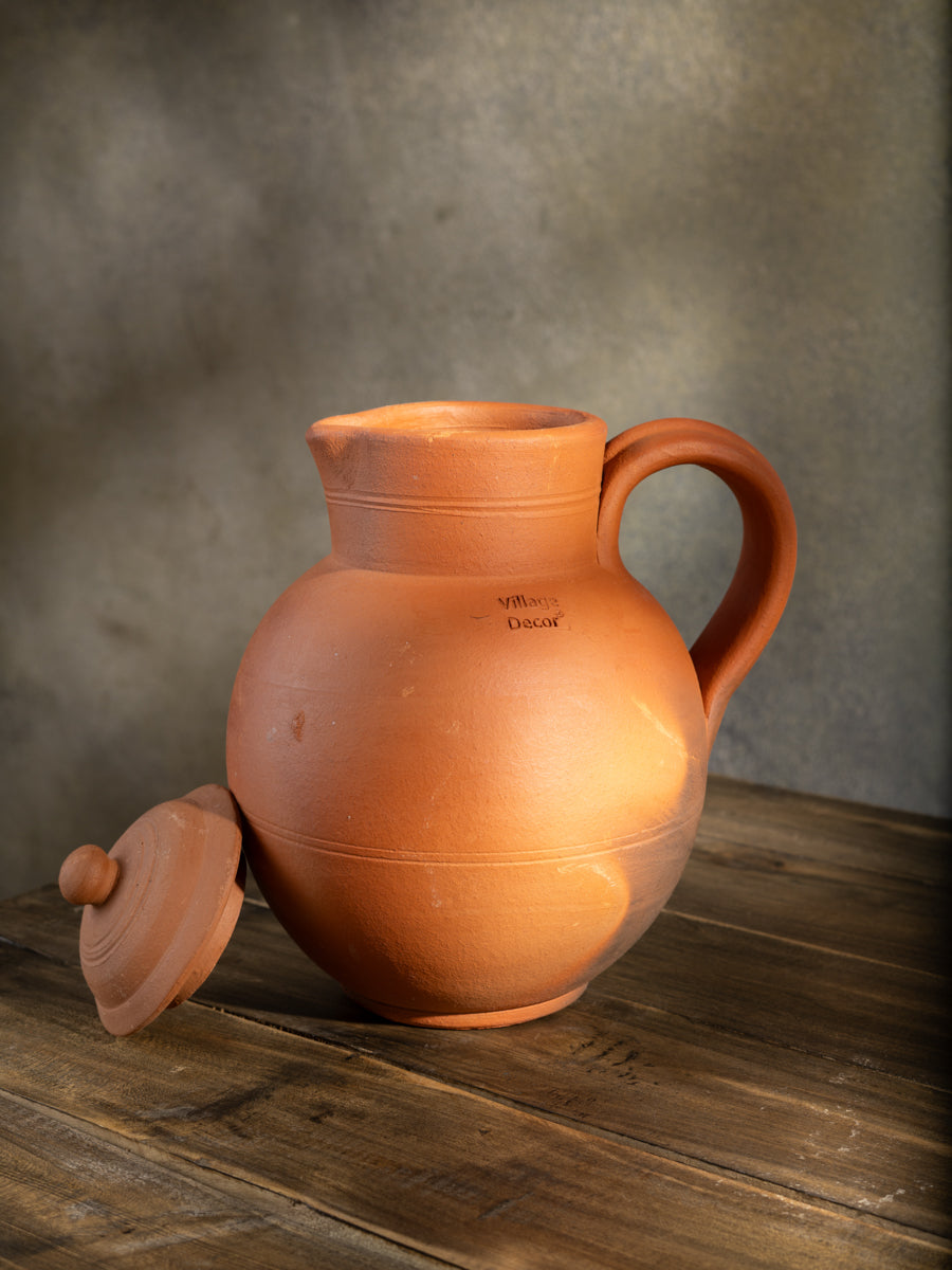 Terracotta clay Water jug -2000 ml (Pre-seasoned)