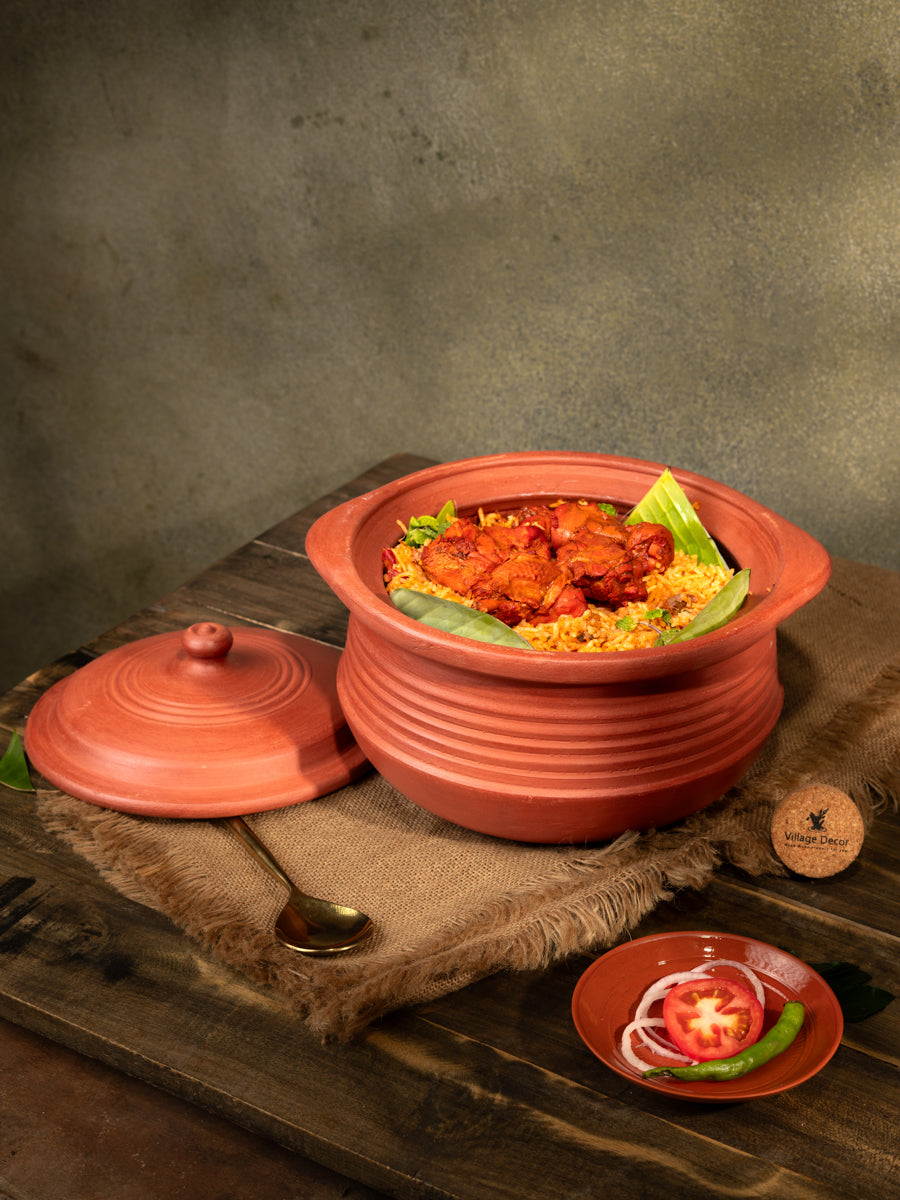 Earthen Clay Cooking Bowl  -3500 ml